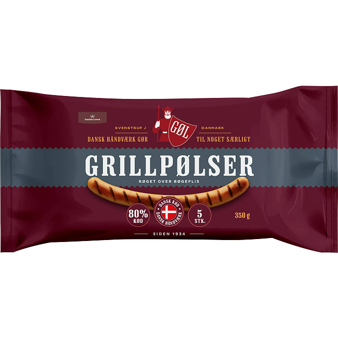 Gøl Grillpølser 80% Kød