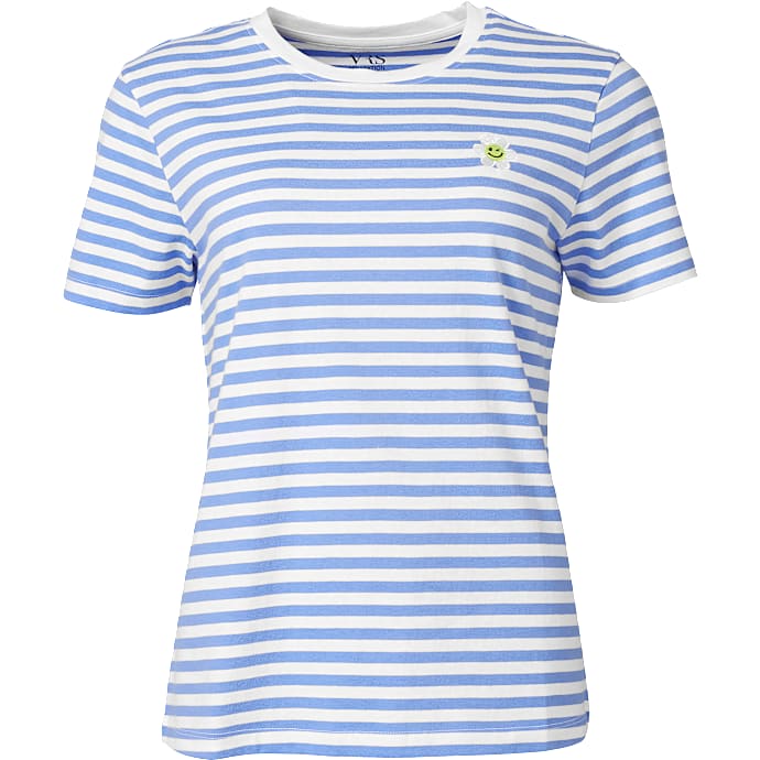 VRS dame T-shirt str. M - stribet 1 stk.