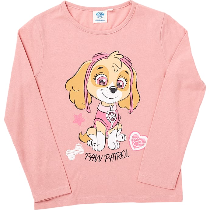 Paw Patrol børne bluse str. 122/128 - lyserød