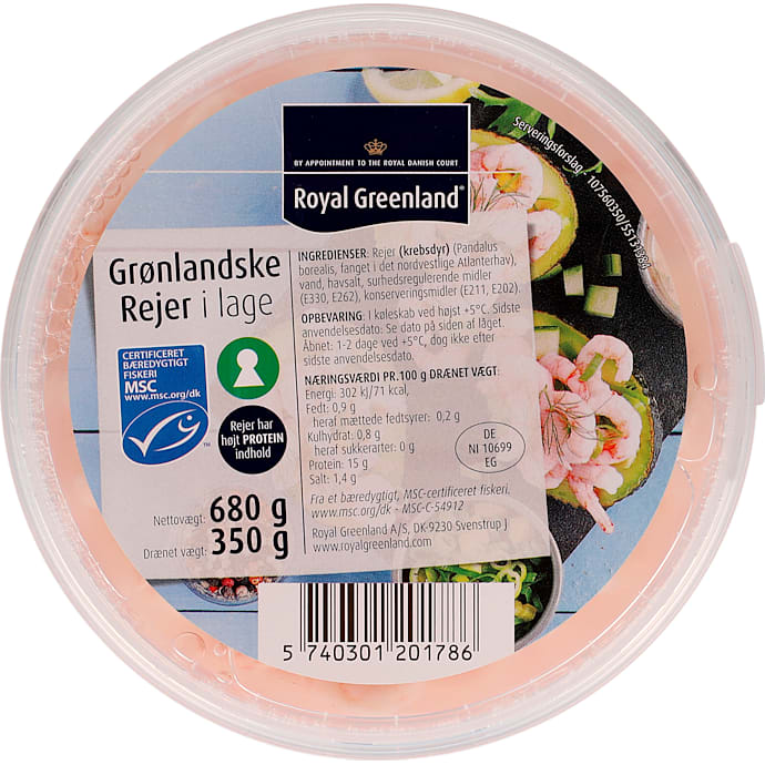 Royal Greenland Grønlandske Rejer i Lage