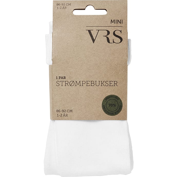 VRS Baby strømpebukser str. 1-2 år hvid