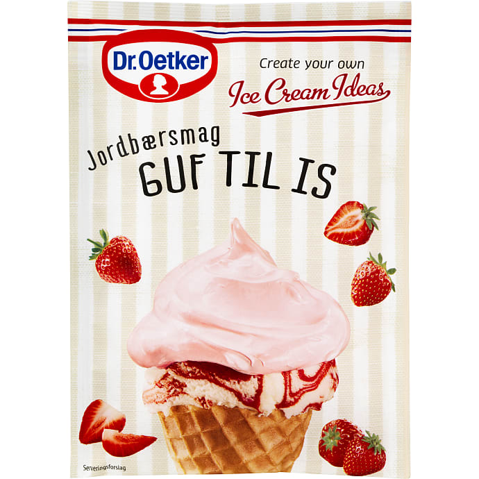 Guf til is med jordbærsmag