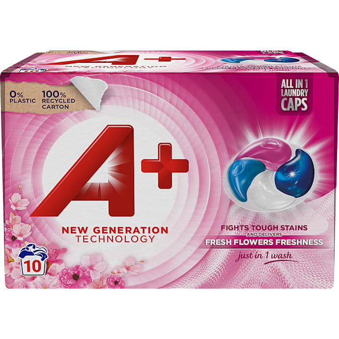 A+ Vaskekapsler hvid og kulørt vask 10 stk