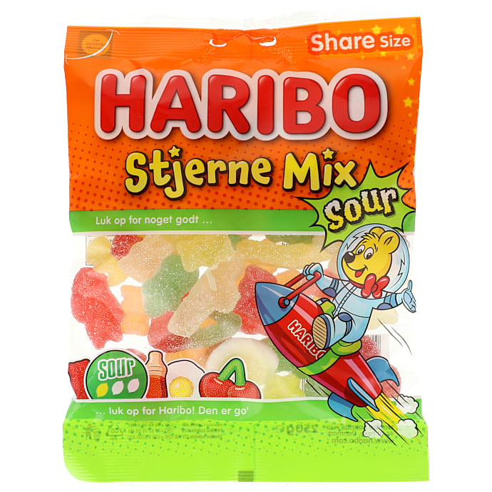 Haribo Stjerne Mix Sour 250 g