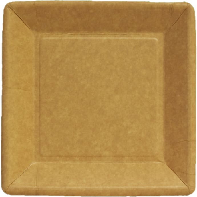 Salling Paptallerkener 18x18 cm 10-pak Kraft