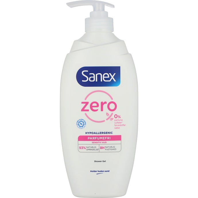 Shower gel sensitiv hud parfumefri m. pumpe