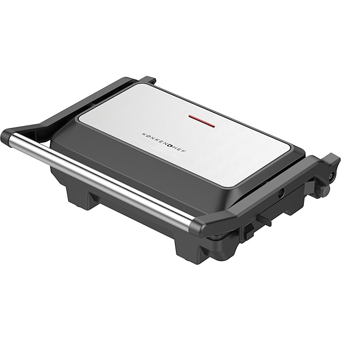 Køkkenchef Panini Grill - Sort/Sølvfarvet