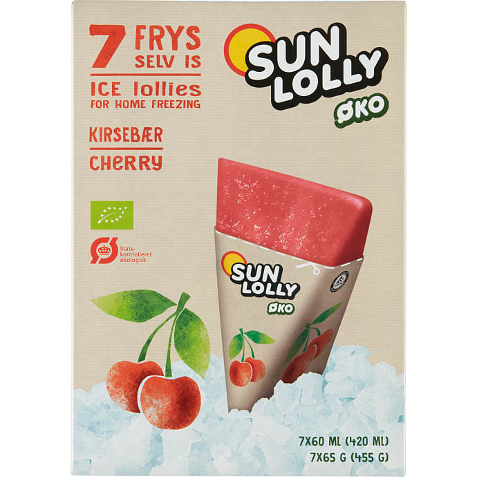 Sun Lolly kirsebær øko 420 ml