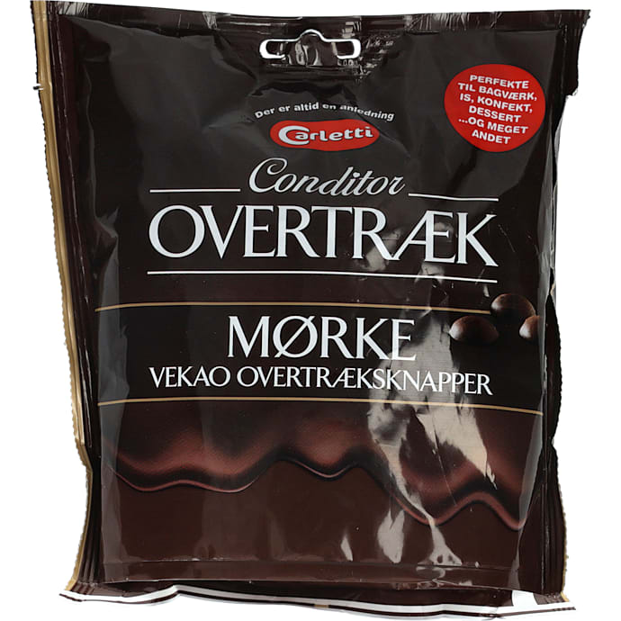 Mørk overtræk chokolade