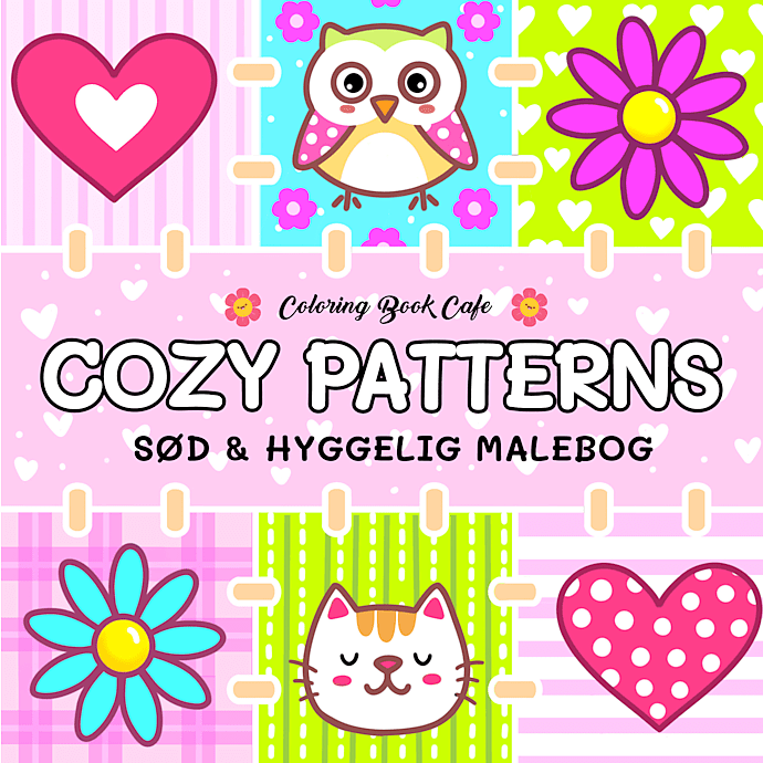 Cozy Pattern - Coloring book Cafe