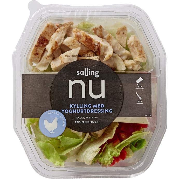 Salling NU Måltidssalat m. kylling, pasta og yoghurtdressing 400 g