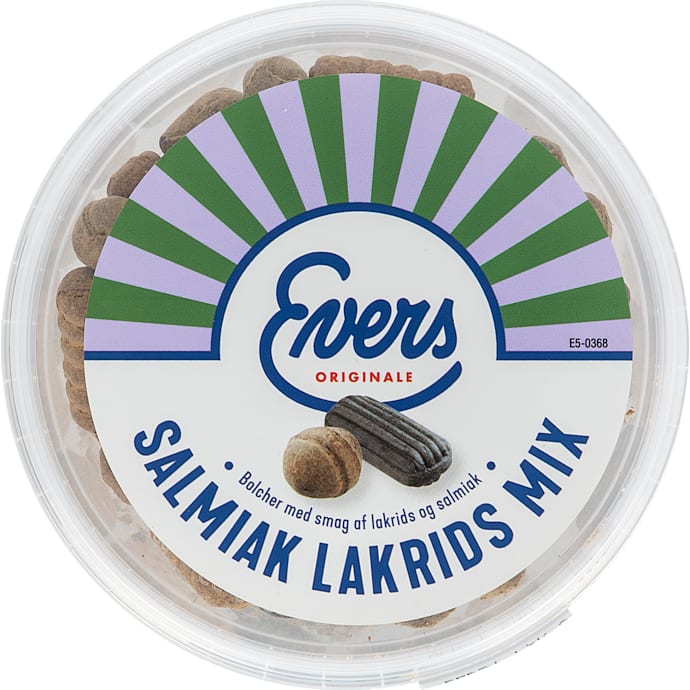 Salmiak lakrids mix bolcher – produktbillede