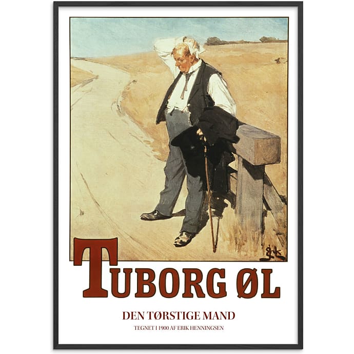 Citatplakat Tuborg manden 50x70