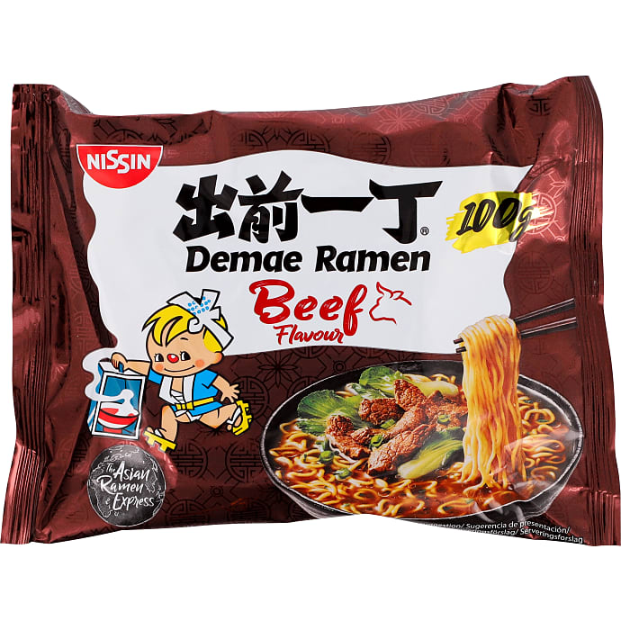 Nissin Instant nudler oksekødssmag 100 g