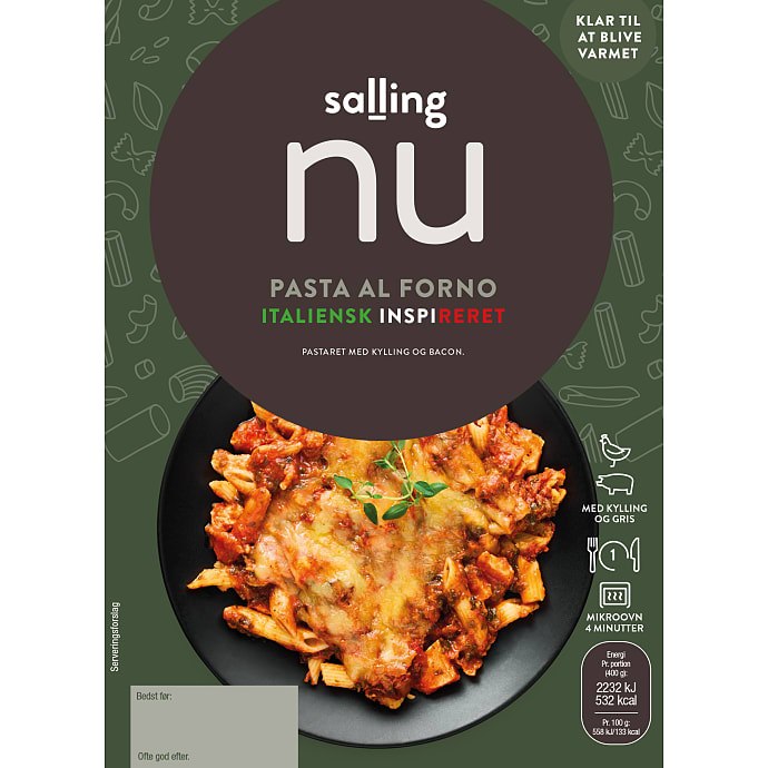 Salling NU Pasta med Kylling og Bacon