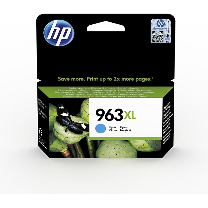 HP 963XL High Yield Cyan printerblæk