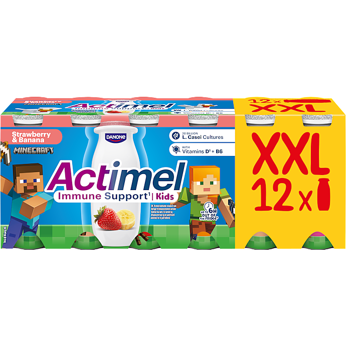 Actimel Drikkeyoghurt Jordbær og Banan