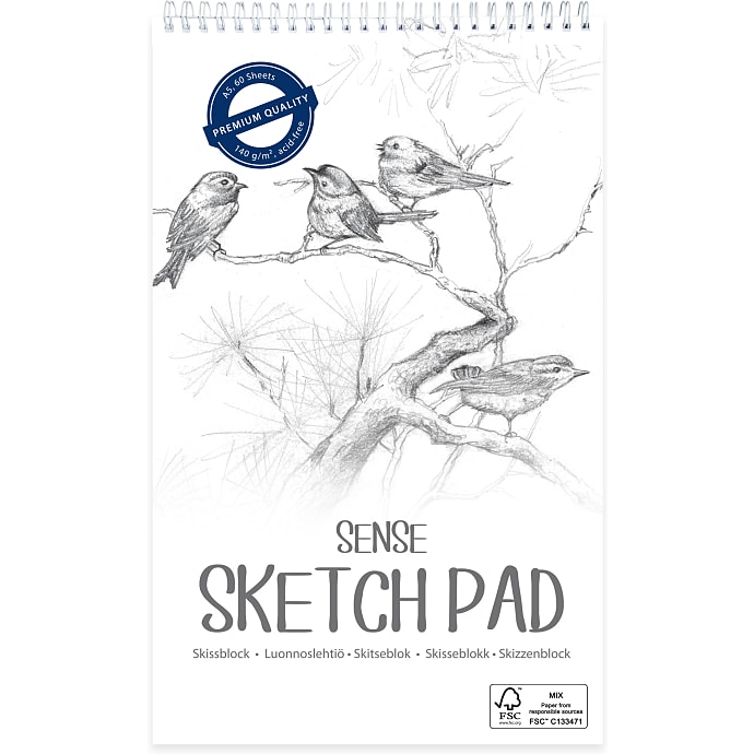 Sense Sketchblok A5 60 blade