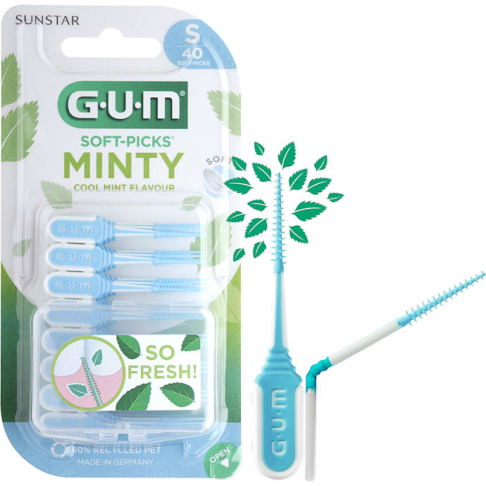 Gum Tandstikkere med Børste 40 stk