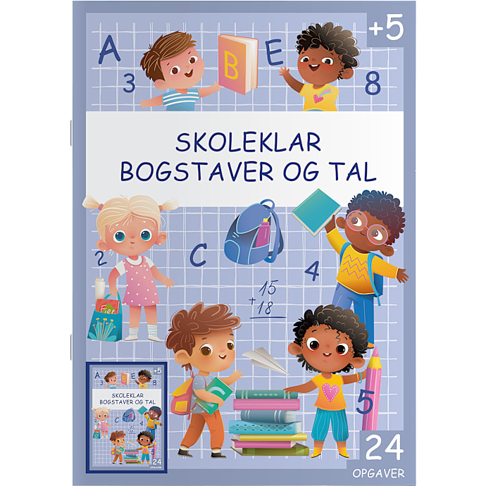 Skoleklar: bogstaver og tal