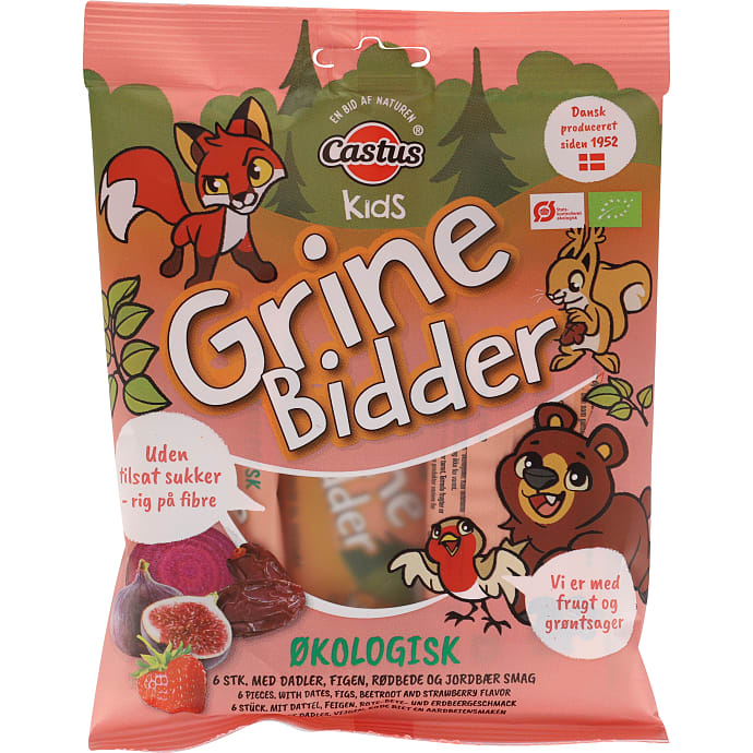 Frugtsnacks m. dadler, figner og jordbærsmag øko