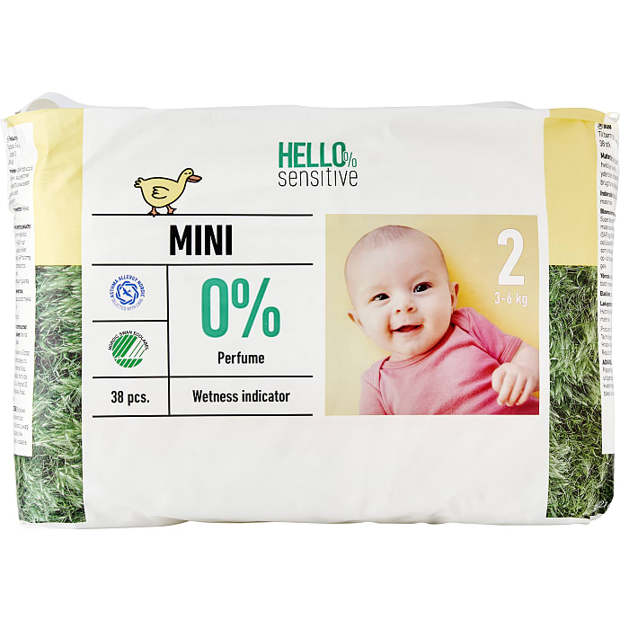 Hello Sensitive Bleer Str. 2 3-6 kg 38 stk
