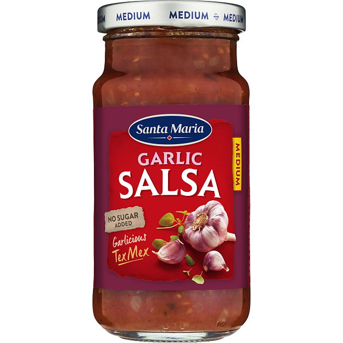 Tomatsalsa m. hvidløg medium