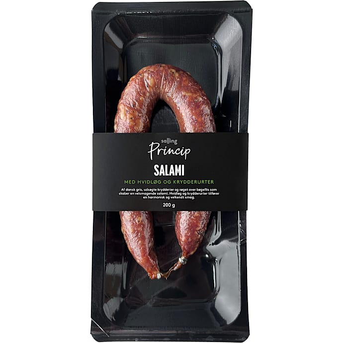 Salami m. hvidløg og krydderurter