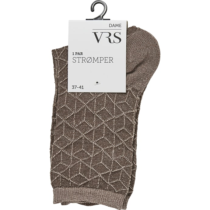 VRS dame glimmerstrømper str. onesize - guld