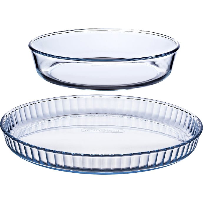 Pyrex runde glasfade