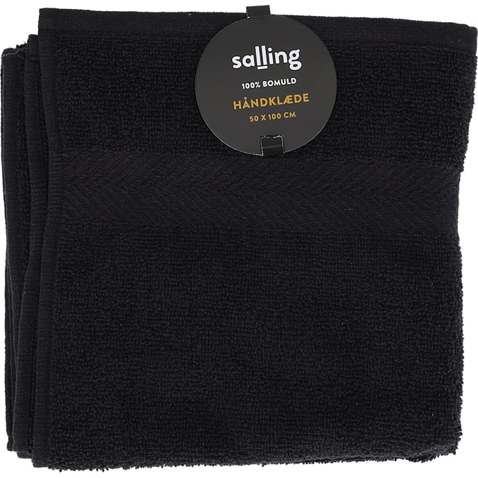 Salling håndklæde 50x100 cm - sort