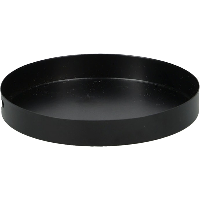 Lysfad Metal Sort Ø7 x H1 cm