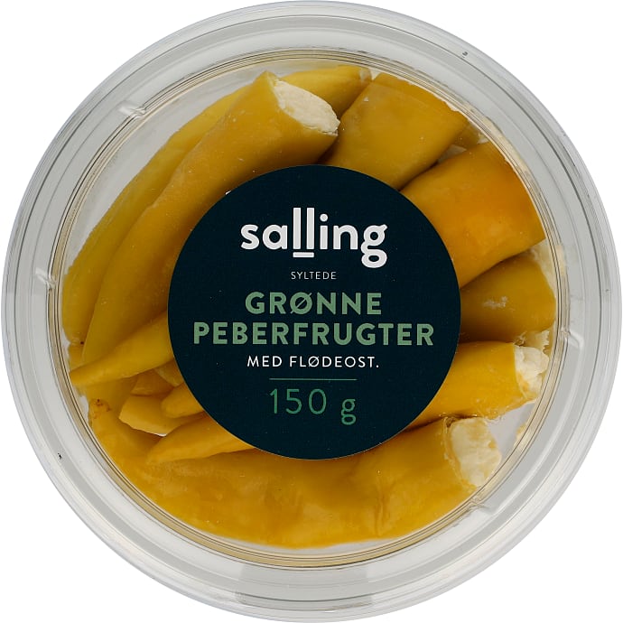 Salling Syltede Grønne Peberfrugter med Flødeost