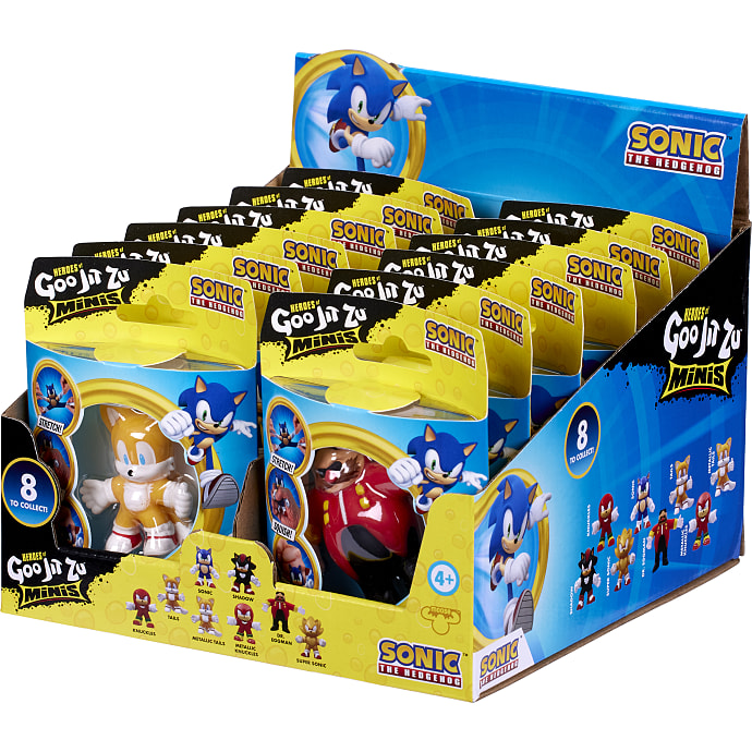 Goo Jit Zu Sonic strækbar figur - flere varianter - assorteret