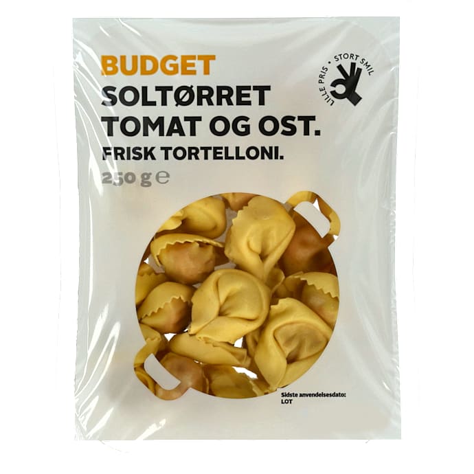 Budget Tortelloni m. soltørrede tomater og Scamorza
