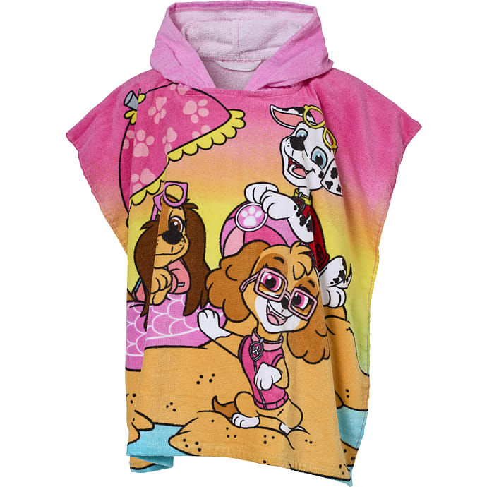 Paw Patrol bade poncho str. onesize - pink