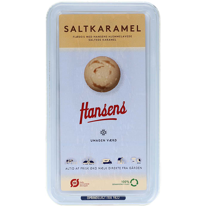 Flødeis m. saltkaramel