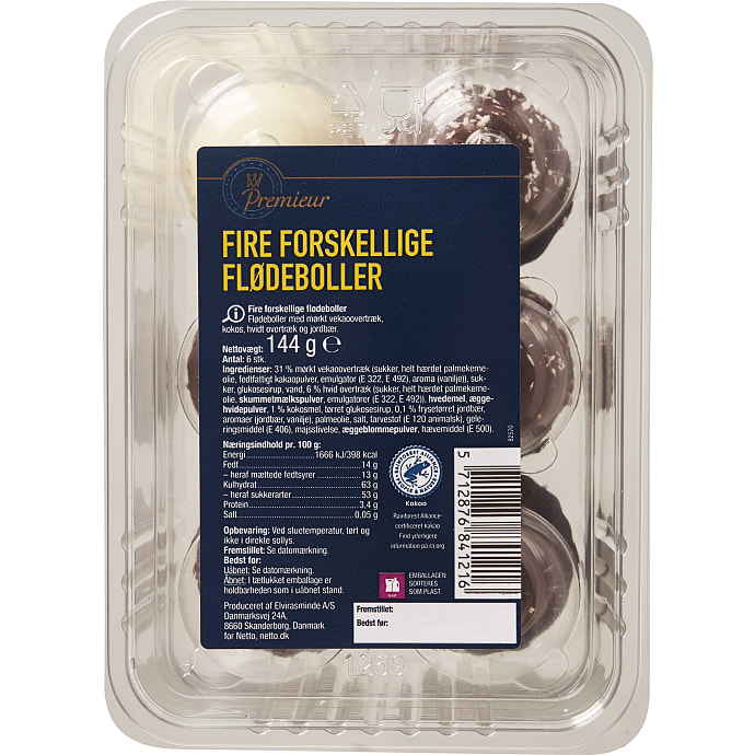 Premieur Blandede Flødeboller