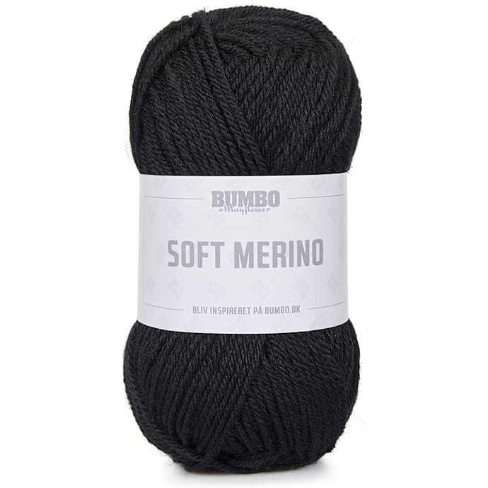 BUMBO Soft Merino Uldgarn - Sort 114