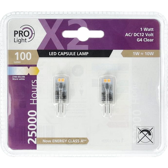 Prolight Pære G4 2 stk
