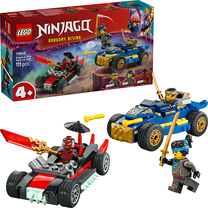 LEGO Ninjago Rogue og Drix i Racerbilsduel 71840