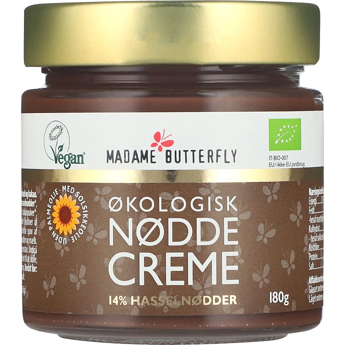 Smørepålæg m. hasselnødder og kakao