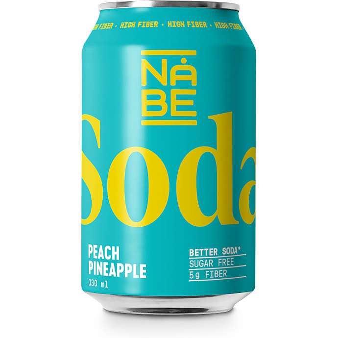 Nåbe Soda Peach Pineapple sukkerfri