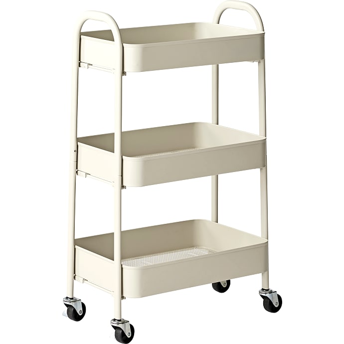Salling Blom Trolley med 3 hylder Varm grå