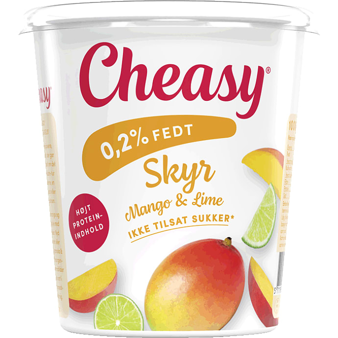 Skyr m. mango og limesmag 0,2% fedt