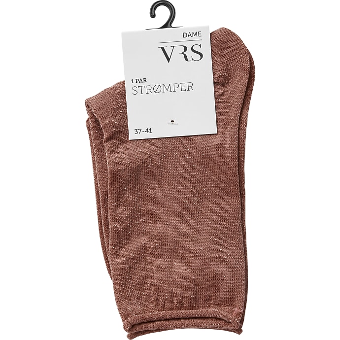 VRS dame glimmerstrømper str. onesize - rosa