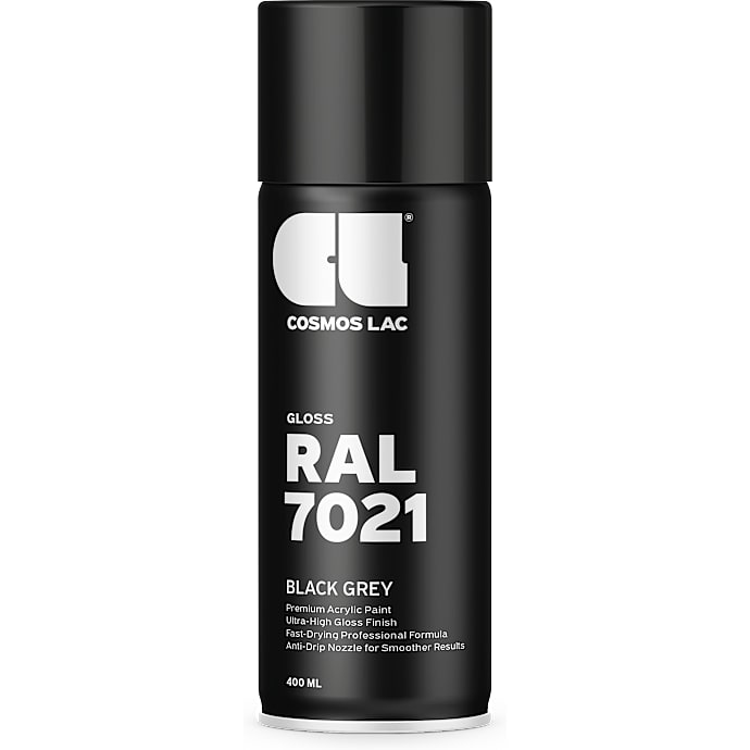 Cosmos spraymaling blank 0,4 liter - Black Grey