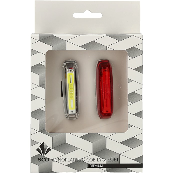SCO Premium Cykellygter genopladelig
