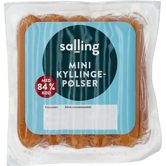 Mini kyllingepølser 84% kød