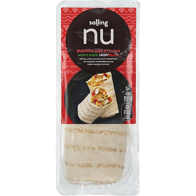 Salling NU Burrito m. Kylling og Karry